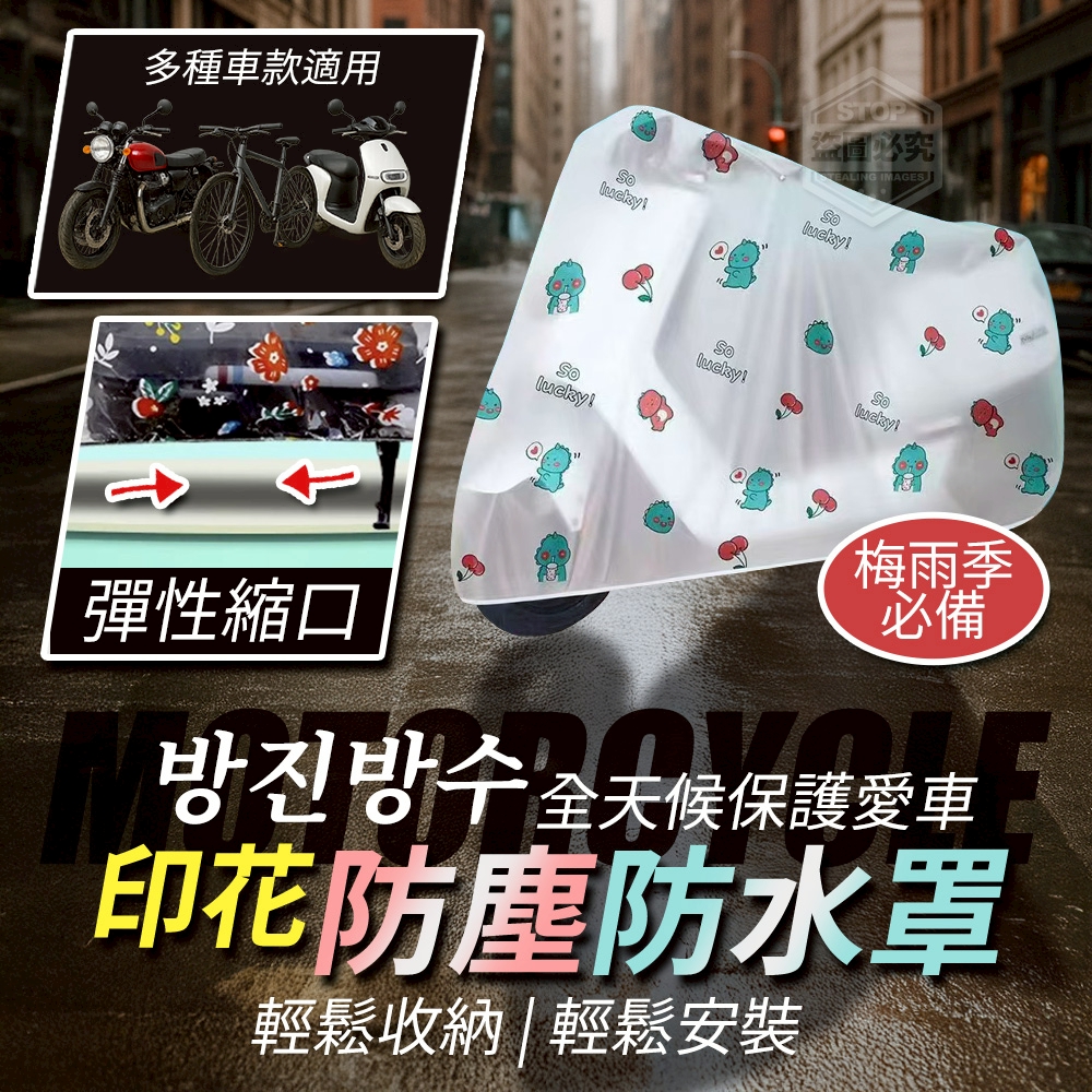 (2個)全天候保護愛車印花防塵防水罩
